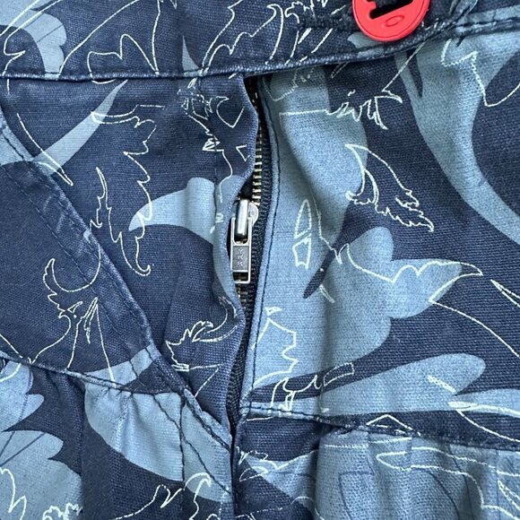 Oakley Canvas Skirt Gray 6‎ Blue Midi - Picture 2 of 8